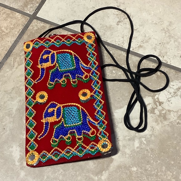 🍒 5PC PURSE SET BOHO INDIA BAG BUNDLE CROSSBODY BEAD EMBROIDERY INDIAN DESIGNER - Picture 6 of 13